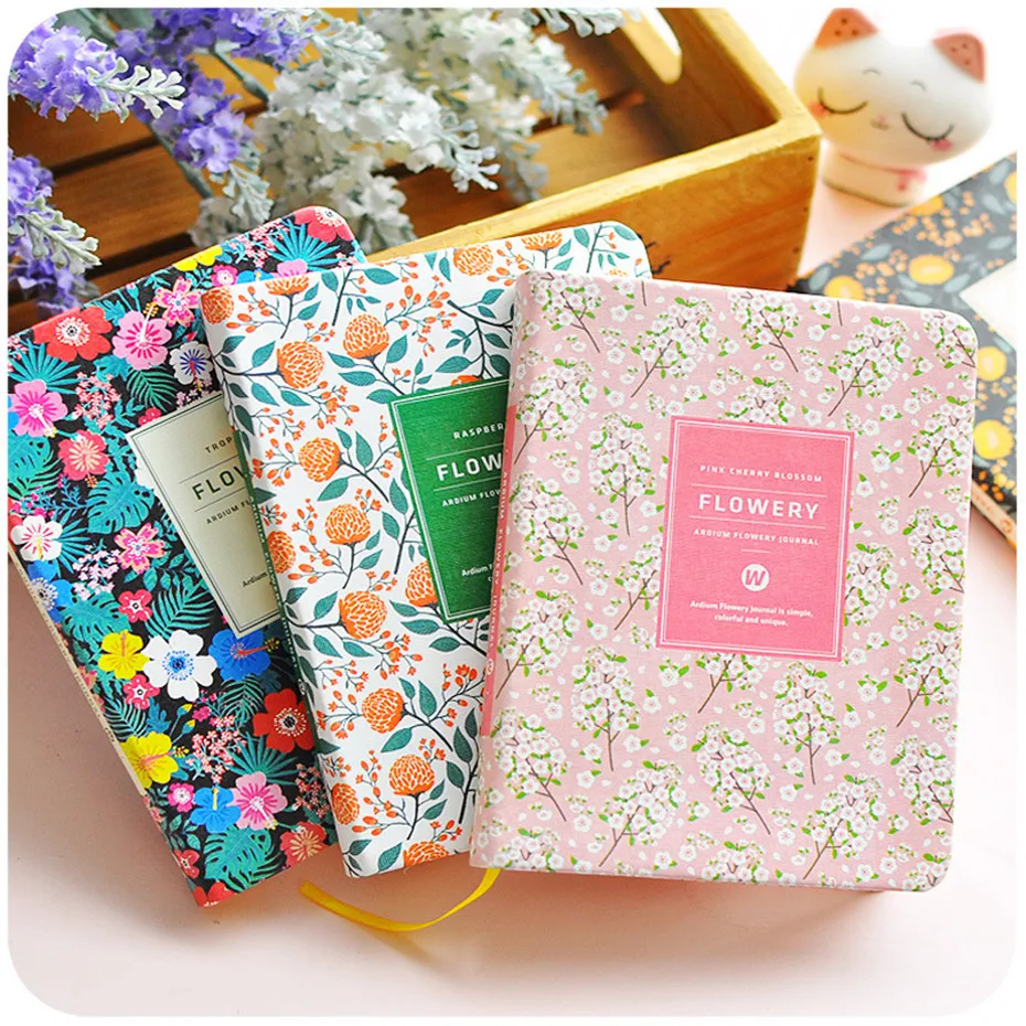 Creative Stationery Notebook Color Mini Pocket Hand Book Year Weekly Planner Agenda Diary Filofax Flowery Journal Notepad | Канцтовары