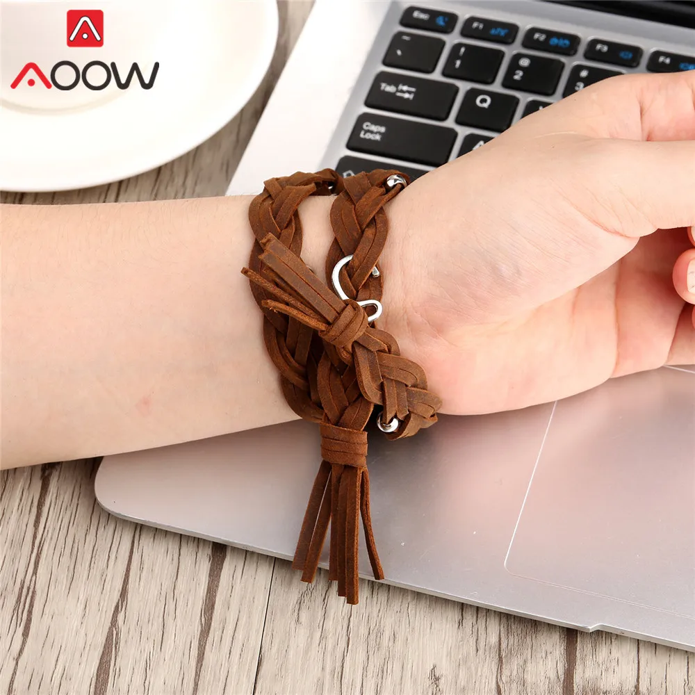 Ремешок для часов плетеный из кожи Apple Watch 1 2 3 4 40 44 38 42 мм|Ремешки часов| |