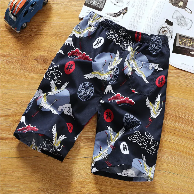 2020 Летние мужские шорты с дышащим принтом пляжные модные для плавания