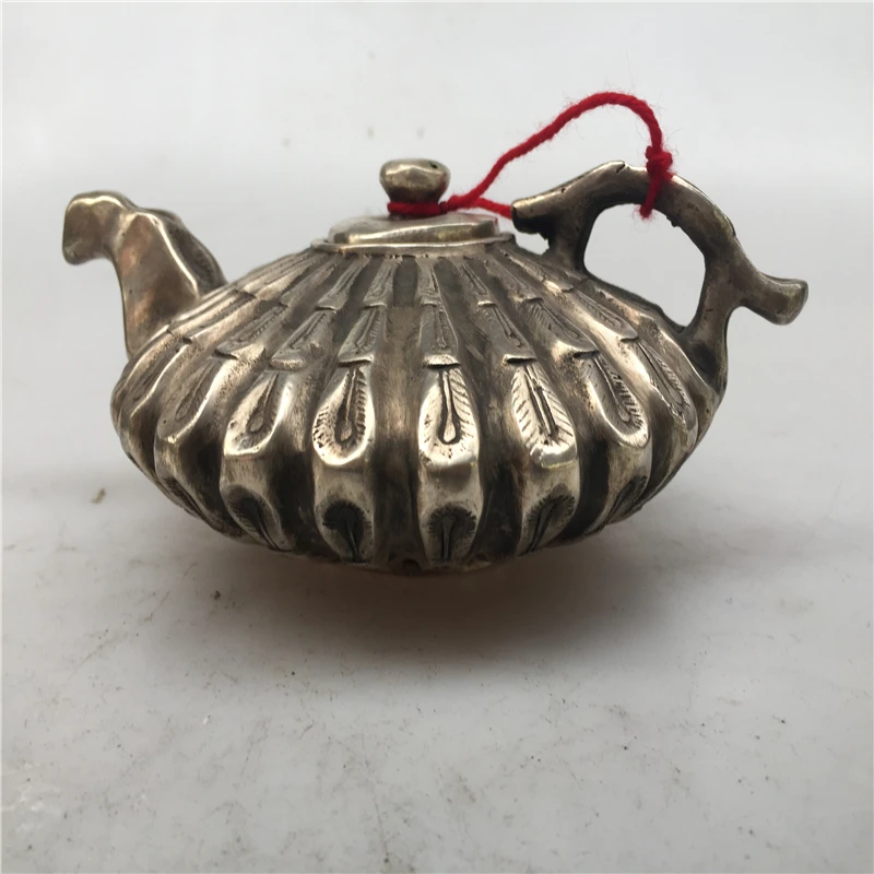 Антикварный антиквариат Китайский медный чайник | Дом и сад