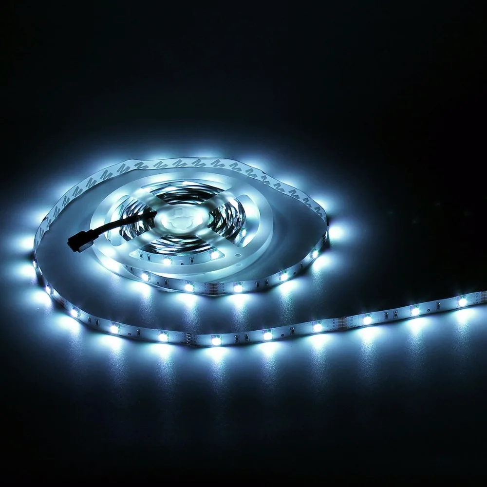 Цветная(RGB) Светодиодные ленты светильник s Фея светильник SMD 5050 5 м 30 светодиодный s/M AC/DC 12V гибкие светодиодные ленты лампы Смарт Браслет для вечерние свадебные туфли, на Рождество, украшение для дома