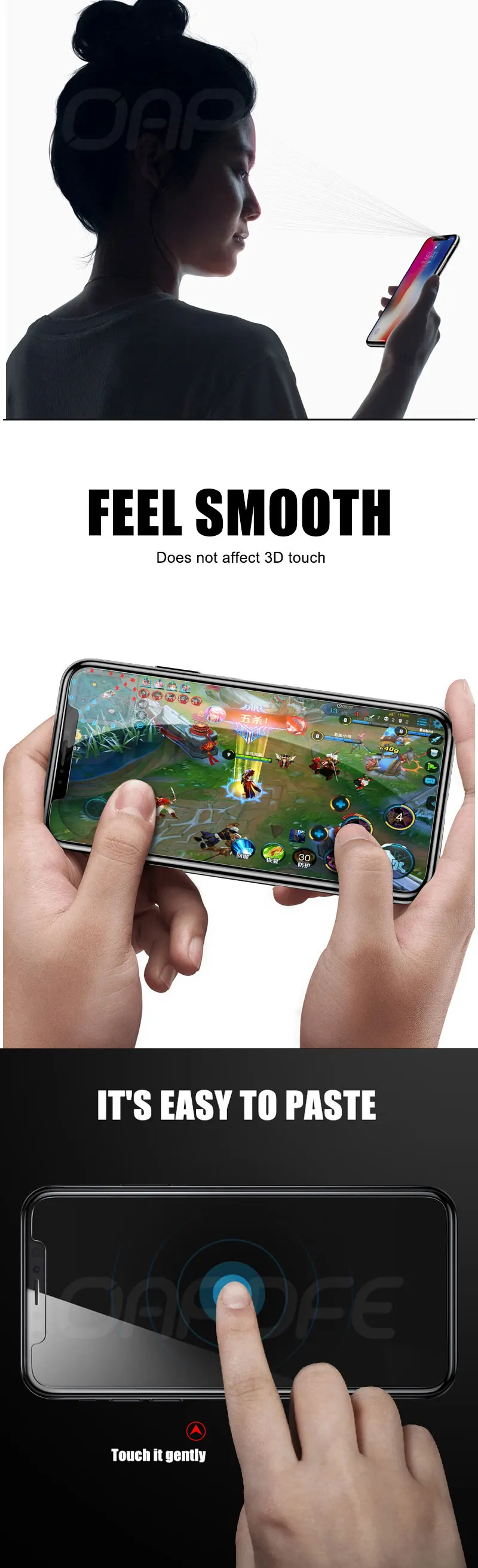 Антибликовое закаленное стекло для iPhone X XS, защита экрана против конфиденциальности для iPhone XR XS Max, защитная пленка против подзорного стекла