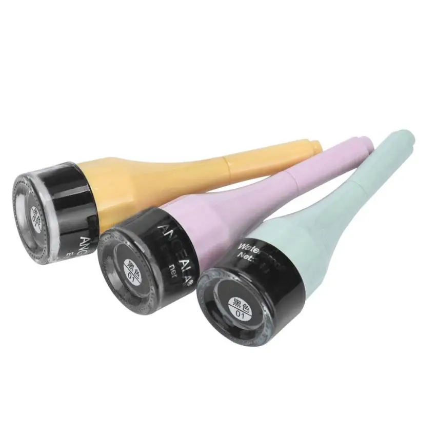 Мини подводка для глаз гелевый крем с кисточкой Макияж Косметика Black Life