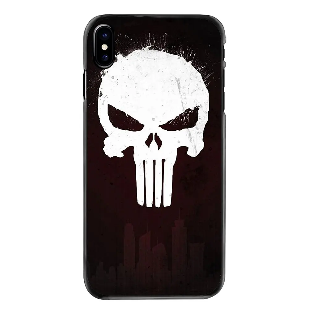comic The Punisher Skull Metal Logo Poster For Samsung Galaxy A3 A5 A7 A8 J1 J2 J3 J5 J7 Prime 2015 2016 2017 Mobile Phone Cover |