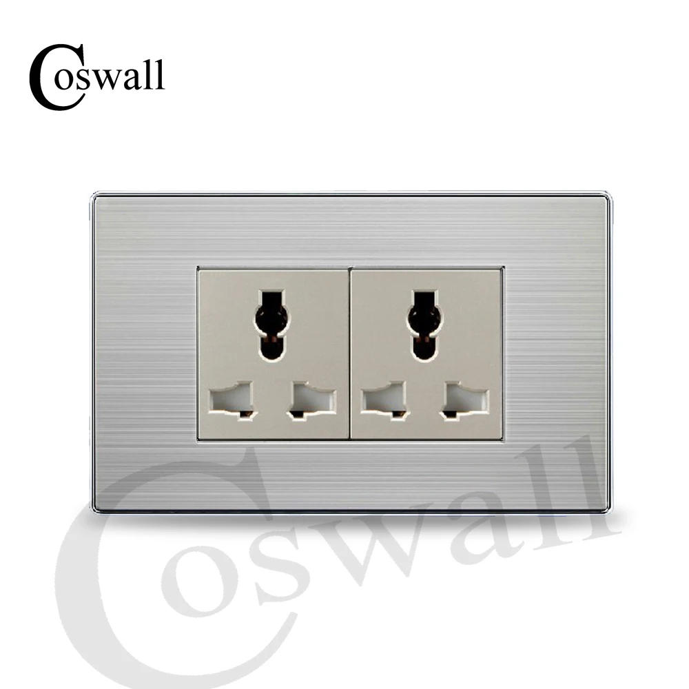 Универсальная Розетка COSWALL с 6 отверстиями настенная розетка защитной панелью из