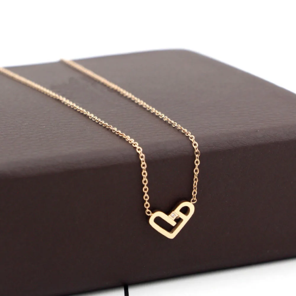 Stainless Steel Heart Shape Love Pendant Necklace | Украшения и аксессуары