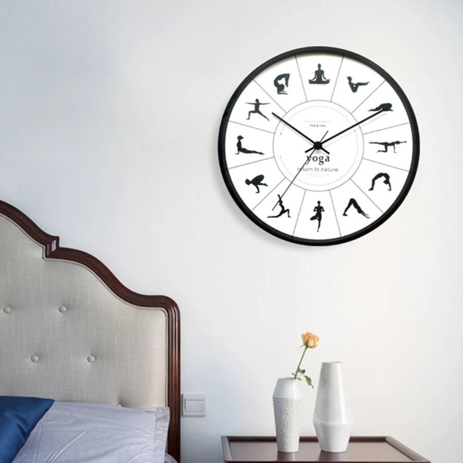 

2019 Metal Silent Quartz Wall Clock Quiet Sweep Movement Parede Clocks Morden Horloge Murale Living Room Decoration 3DBGV100
