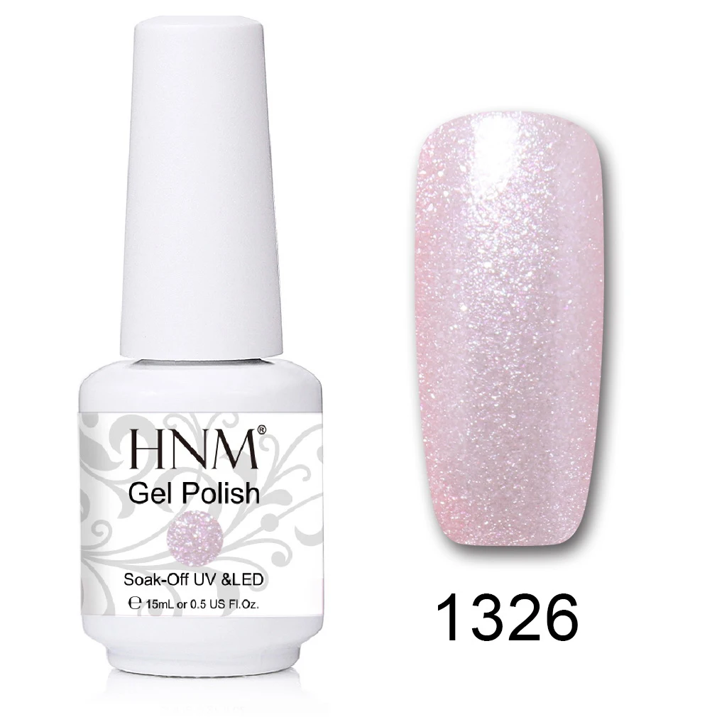 HNM 15 мл УФ-гель для ногтей лак удаляющийся замачиванием светодиодный светильник Гель-лак Полуперманентная живопись желлак Лаки лакукер штамповка эмаль - Цвет: 1326