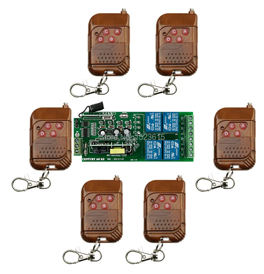 

85v~250V 110V 220V 230V 4CH RF Wireless Remote Control Relay Switch Security System Garage Doors & Rolling Gate Electric Doors