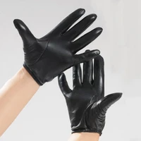 highshine prime classic mens police leathe gloves slim fit tactical glove real nappa short wrist driving gloves