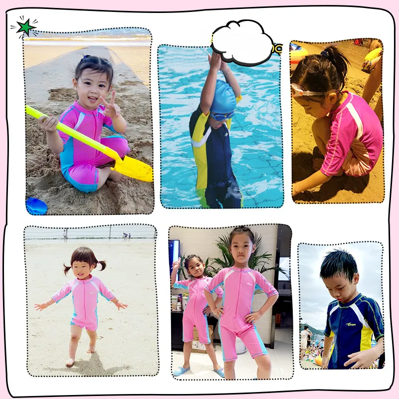 Child Swimwear One Piece Boys Girls Swimsuits Kids Bathing Suits Baby Swimsuit Girl Children Beach Wear Diving Swimming Suit|swimwear|suit