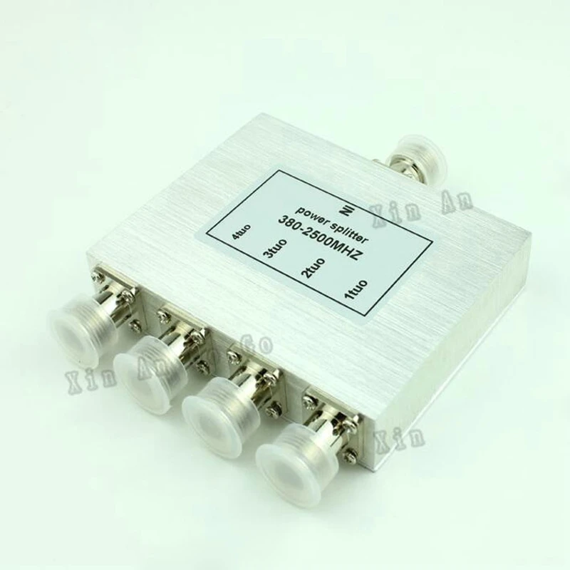Новый 4 Way N Мощность Splitter 380 МГц ~ 2500 женский делитель сигнала кабель сплиттер