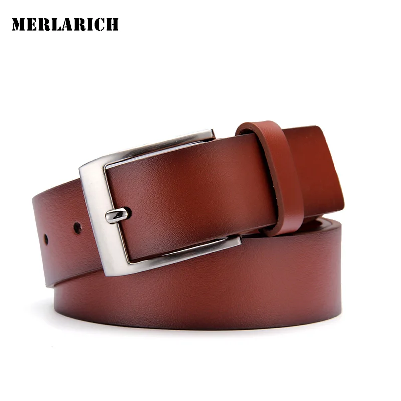 Мода 2017 г. дизайнер Булавки пряжки воловьей кожи Для мужчин Ремни роскошь для