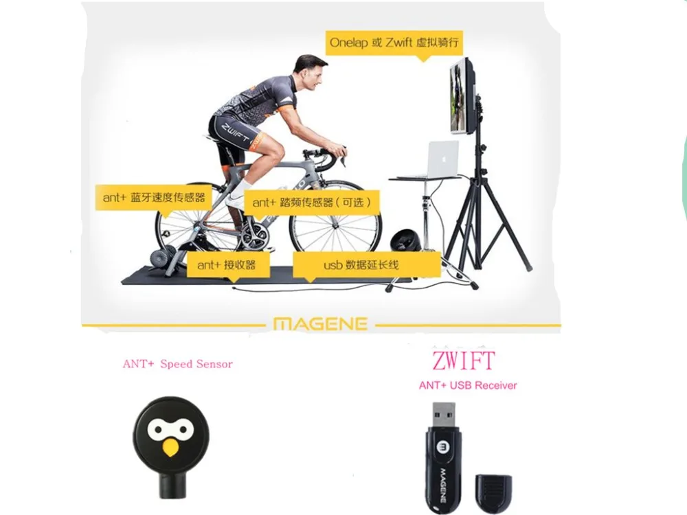 MAGENE USB ANT + датчик ДАННЫХ ПРИЕМНИК ЧСС совместимый Garmin Forerunner секундомер серии