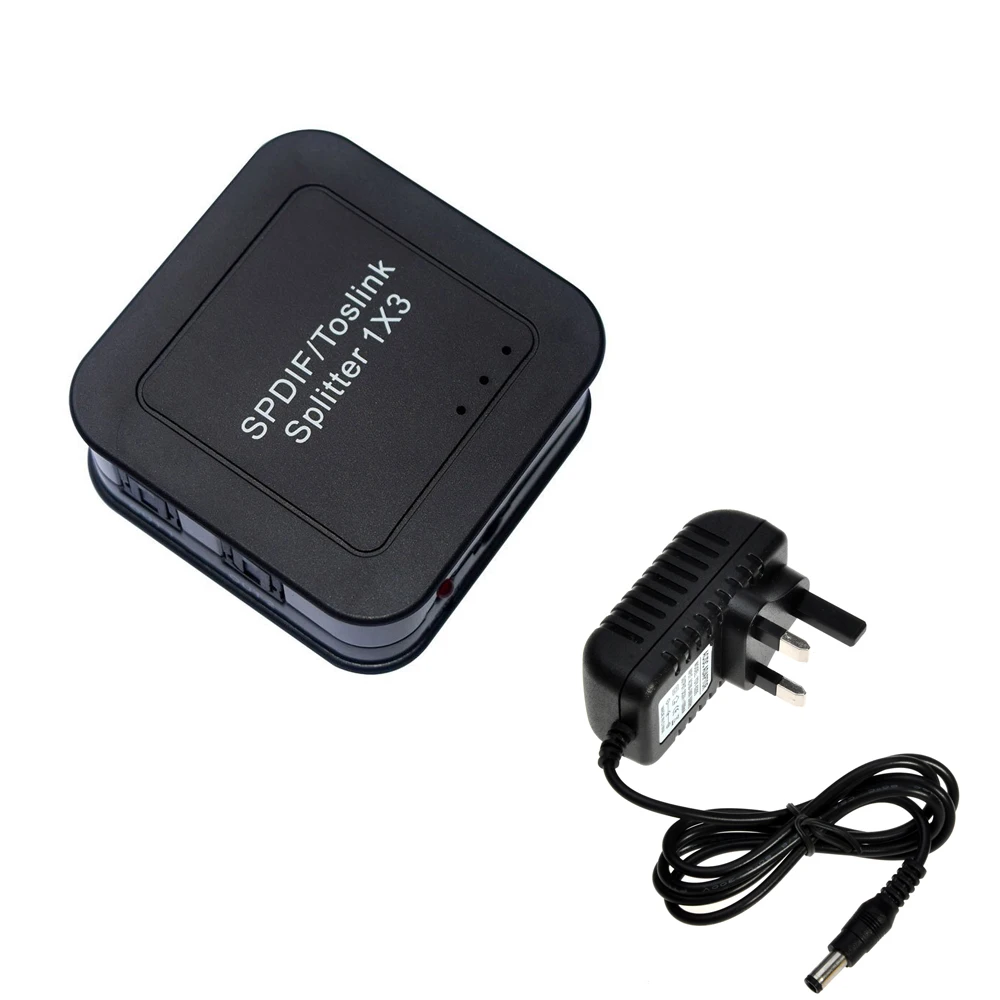 Kebidu 1 портовый SPDIF TOSLINK Цифровой оптический аудио разветвитель 1x3 в 3 Поддержка 5