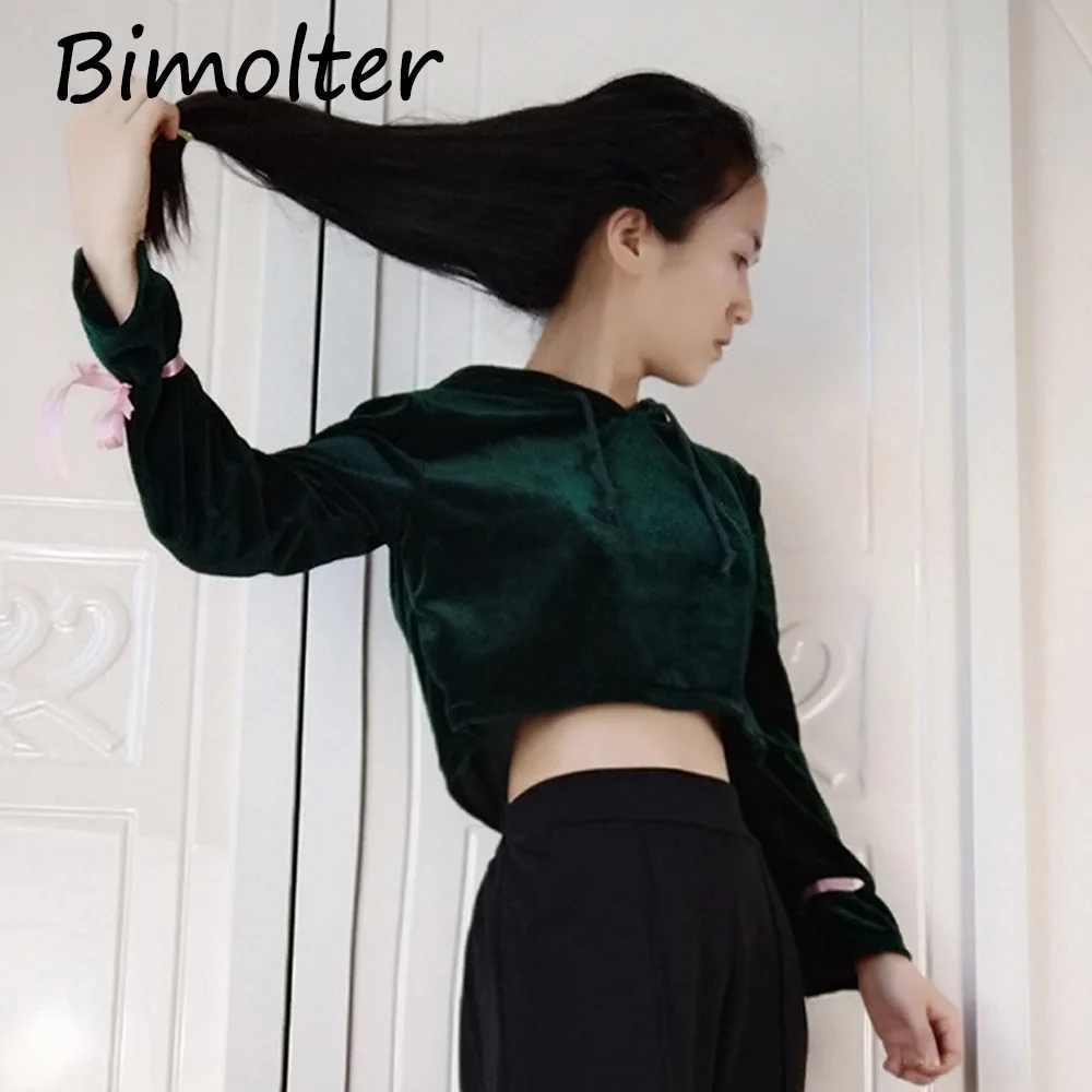 Bimolter Новый Высокая Талия Повседневное с капюшоном сезон: весна–лето сексуальные