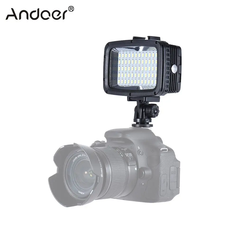 Andoer 5500K заполняющая Светодиодная лампа w/ 2pcs батарея монтажное основание 3 фильтра