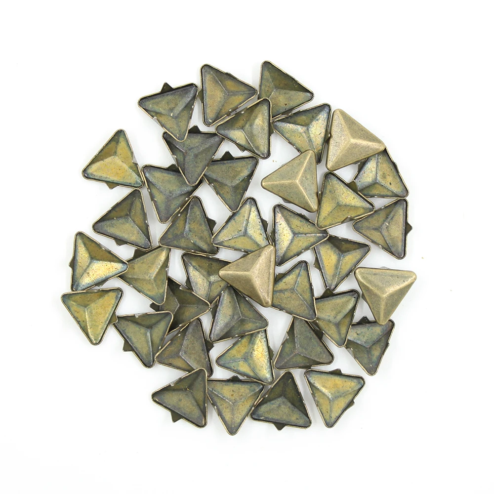 Лидер продаж 100 шт. металлические заклепки бронзовые шипы с тремя когтями для