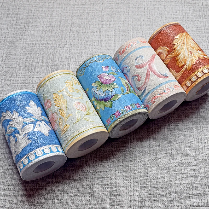 

Европейские ПВХ водонепроницаемые настенные наклейки самоклеющиеся утолщенные Zelfklevend Behang для ванной комнаты кухонные обои с каймой