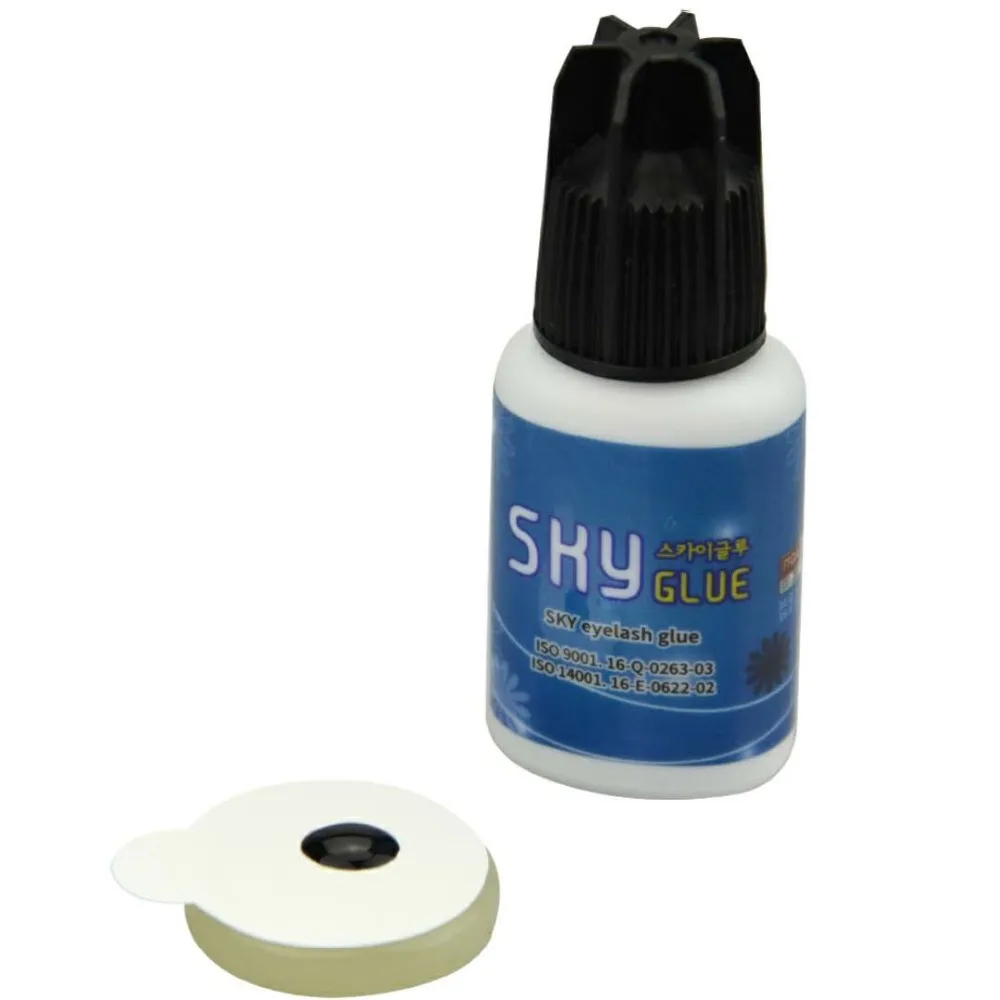 Sky S+ 1 bottle 1-2s dry time Most Powerful Fastest Korea Glue for Eyelash Extensions MSDS Adhesive 5ml Black Cap | Красота и