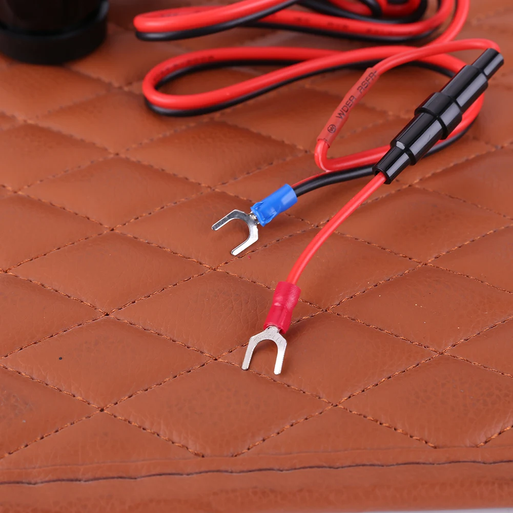 Новый 12V 24V мотоцикл Скутер Руль USB Зарядное устройство Водонепроницаемый синим