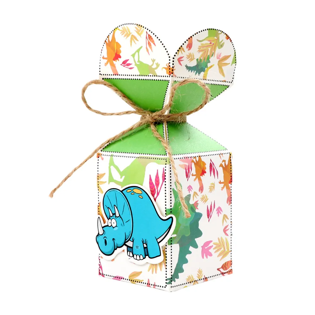 OurWarm 12 шт. динозавр конфеты коробки тема вечерние Baby Shower праздничное украшение для дня рождения динозавр выбор для детского праздника