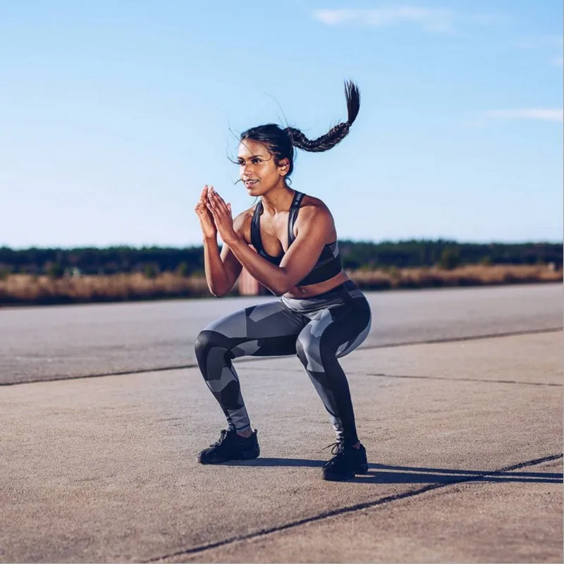 Новинка 2020 быстросохнущие готические леггинсы модные до щиколотки для фитнеса с