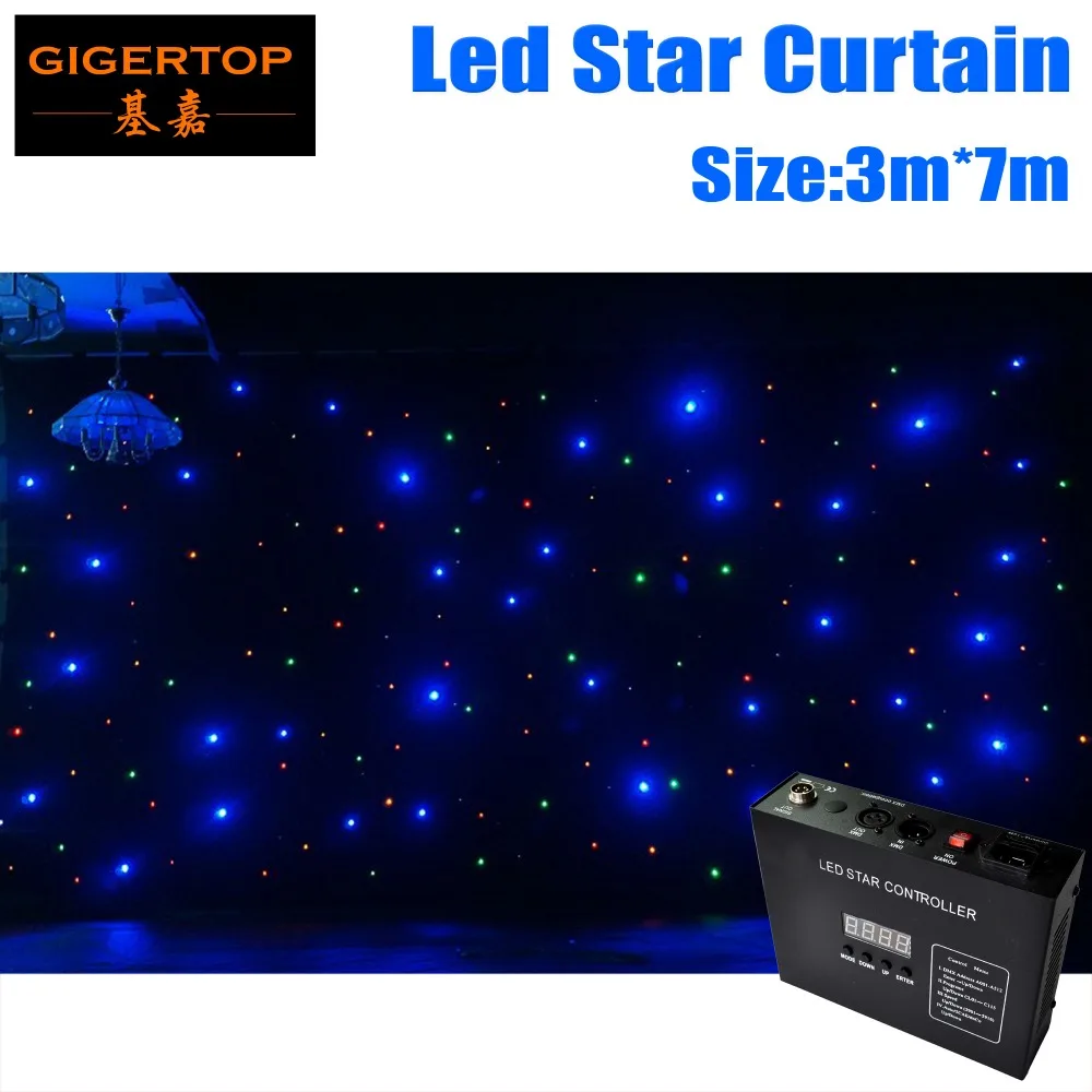 Светодиодная занавеска в форме звезды сценический Свадебный Декоративный штор