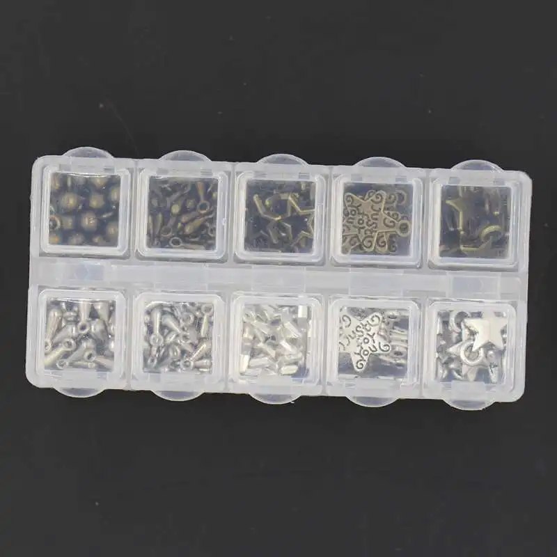 (Смешанные 200 штук) комплект подвесок в виде капель звезд для браслета ожерелья