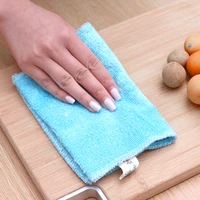 bamboo fiber dish towel polyester cloth thick bamboo fiber washing cloth do not dip oil water absorbent kitchen washing towel