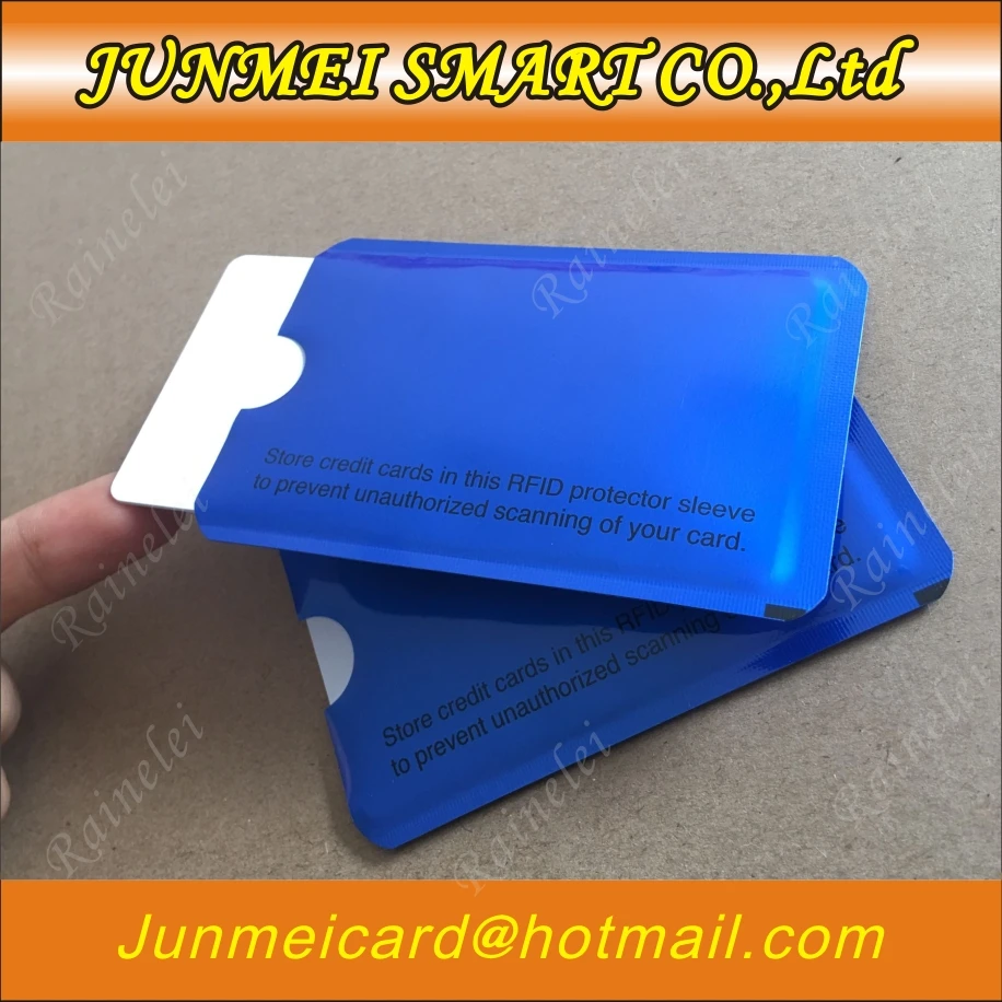 100PCS RFID Shielded Sleeve Card 13.56mhz IC card Protection NFC Prevent unauthorized scanning | Безопасность и защита