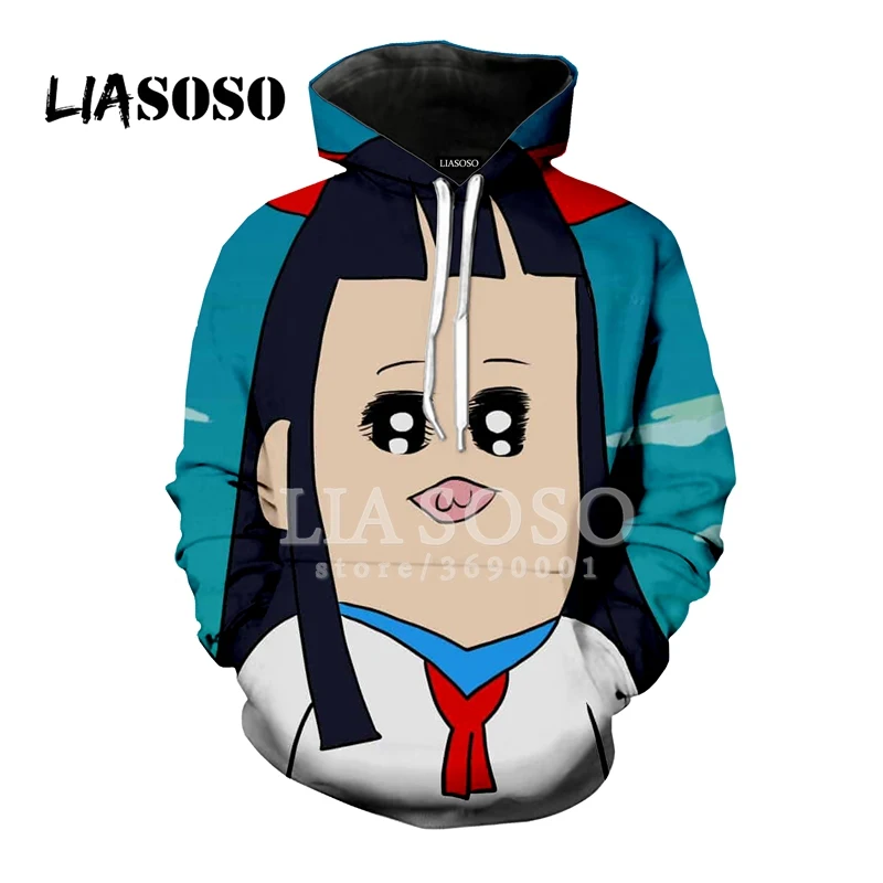 LIASOSO/3D принт женские и мужские толстовки с капюшоном аниме поп команда Epic Kawaii