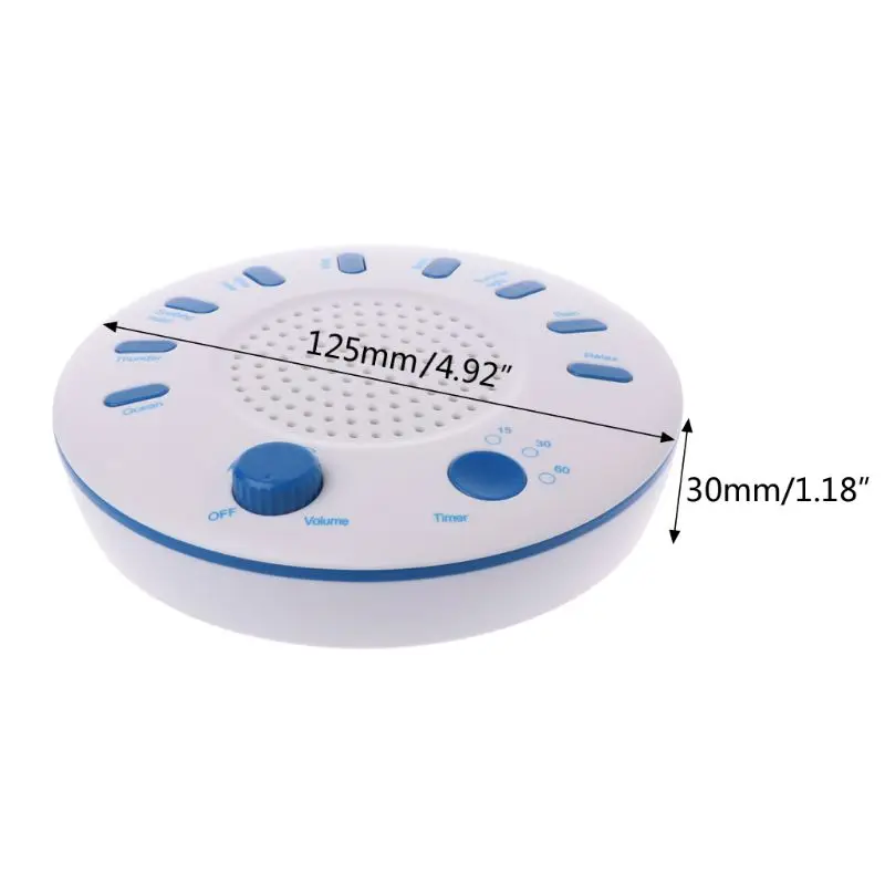 

Sleep White Noise Machine Portable Sound Therapy for Baby and Adult Sleeping and Relaxation Device 9 Natural Sounds For Baby