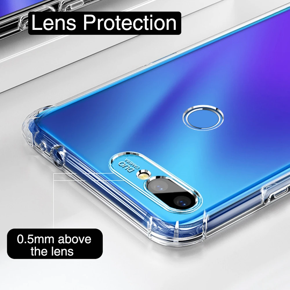 Eqvvol Ультратонкий Прозрачный чехол для телефона Xiaomi 8 SE Lite 6X 5X F1 с подушкой