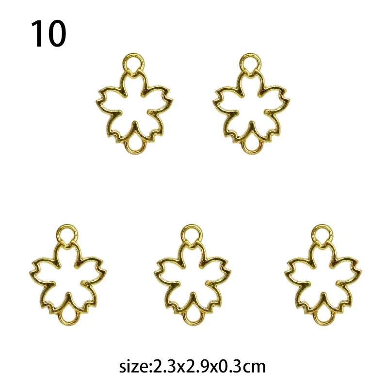 5 шт./лот подвеска в форме цветка принцессы из смолы с открытой рамкой