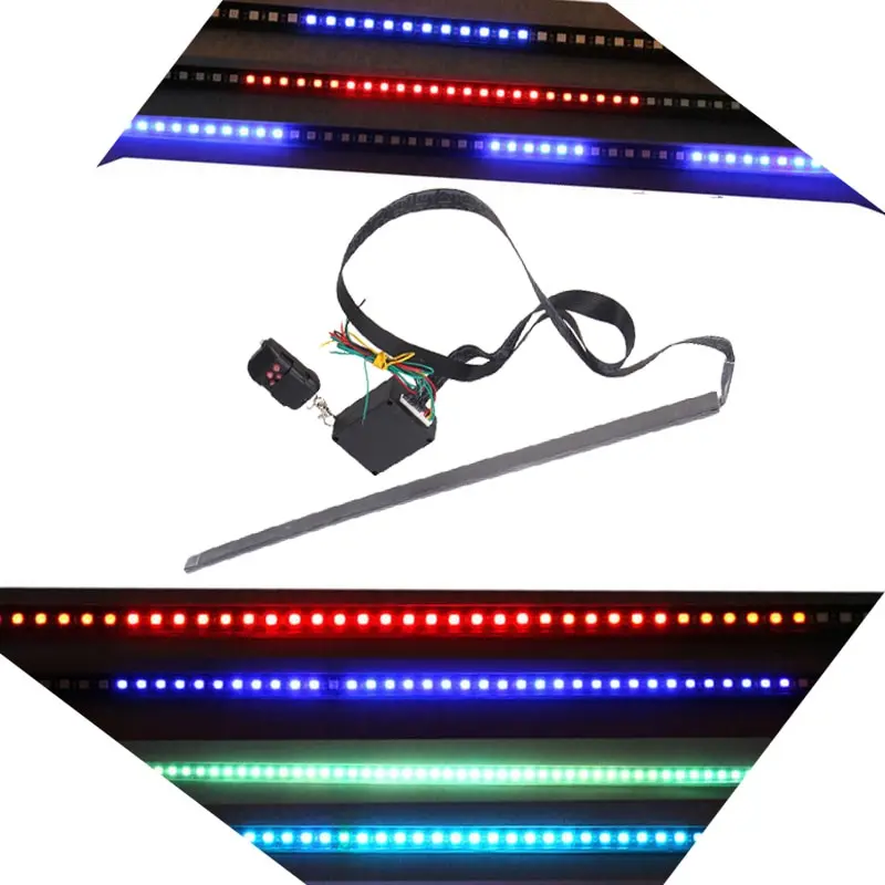 Высокая яркость Knight Rider освещение бар 5050 SMD 48 LED 7 видов цветов 130 режимов 12В с