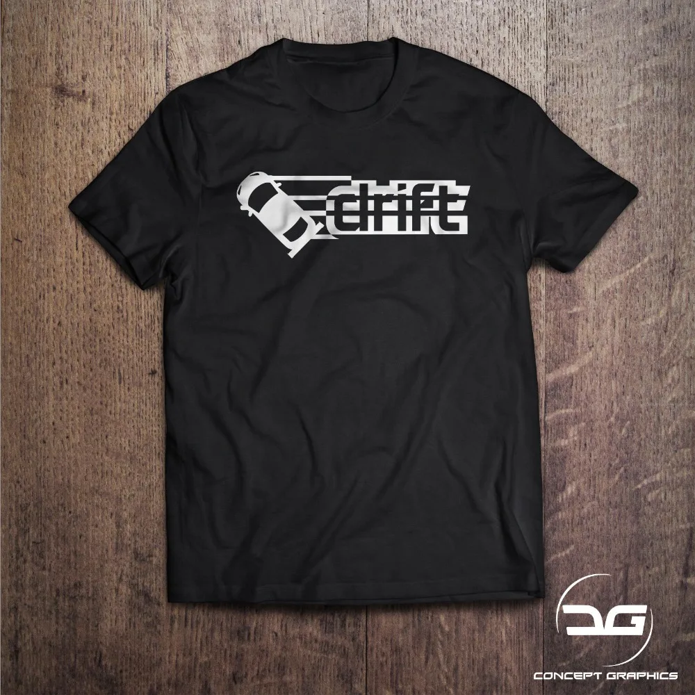 

Funny Drift Life Car Scene Racer Black 2019 Summer T-Shirts for Men Short Sleeve Cotton T-Shirts