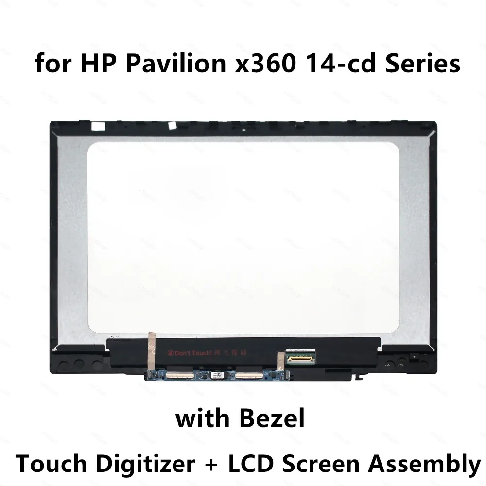 IPS FHD ЖК дисплей сенсорный дигитайзер сборка + рамка для HP Pavilion x360 14 cd0015tx cd0016tx cd0017tx