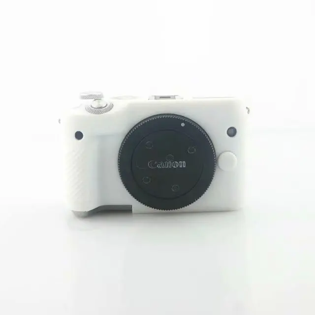 M6 white Силиконовая кожа брони чехол корпус протектор для Canon EOS R EOS RP EOSRP M100 M3 M6 M10 цифровая камера слинг сумка на плечо - Цвет: M6 white