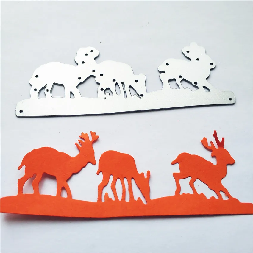 PANFELOU The deer family металлическая бумага для рукоделия высекальные штампы