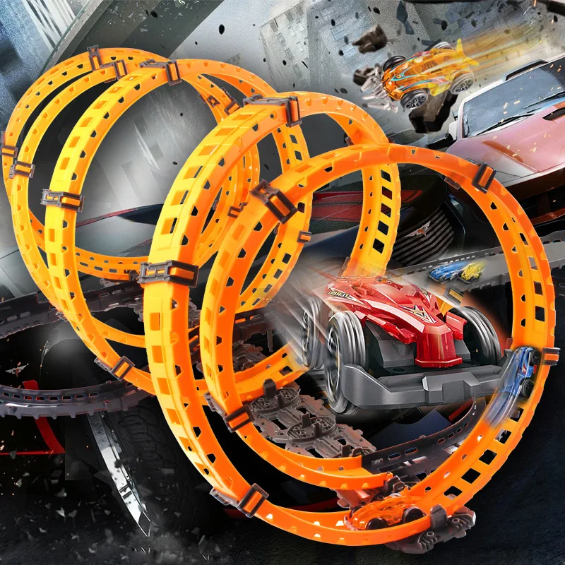 Дистанционный скоростной гоночный трек Return-air track детская развивающая игрушка подарок на день рождения детский гоночный трек соревнование автомобили набор игрушек