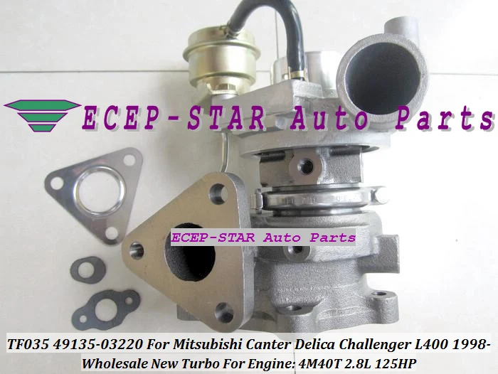 Турбокомпрессор TF035-2 49135-03220 4913503220 ME202879 49135-03200 для MITSUBISHI Canter Delica Challenger L400 98- 4M40 4M40T 2.8L 140HP on.