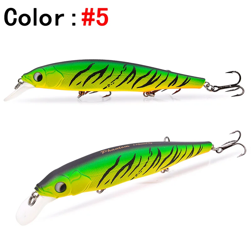 Color 5 THETIME бренд TH110SP suspend jerkbait mninow жесткая приманка 110 мм/19 г Искусственные воблеры для ловли окуня щуки - Цвет: Color 5