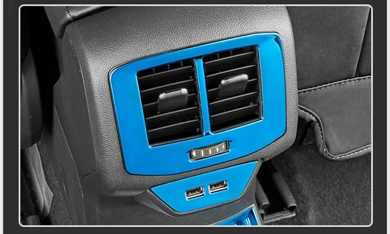 Stainless steel 3pcs/lot rear air condition outlet decorative frame Car-Styling For VW Volkswagen T-Roc 2017 2018 Accessories | Автомобили