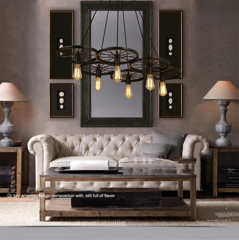 T винтажный креативный подвесной светильник в стиле лофт светодиодный ными