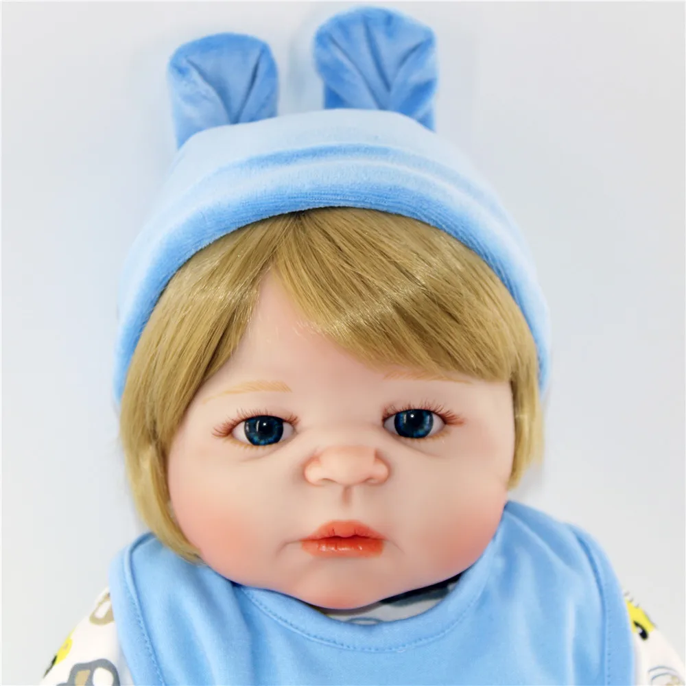 23inch 57cm Baby boy Reborn full silicone Dolls Kids Toy lifelike doll Real Life baby reborn Alive Doll bathe Hot sale toys | Игрушки и