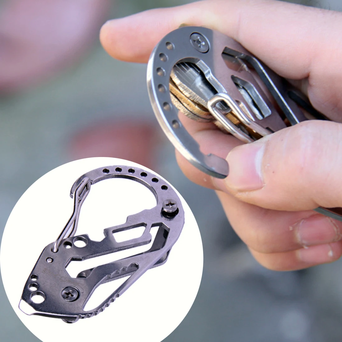 Многофункциональный держатель для ключей Kitbakechen на ремень органайзер зажим