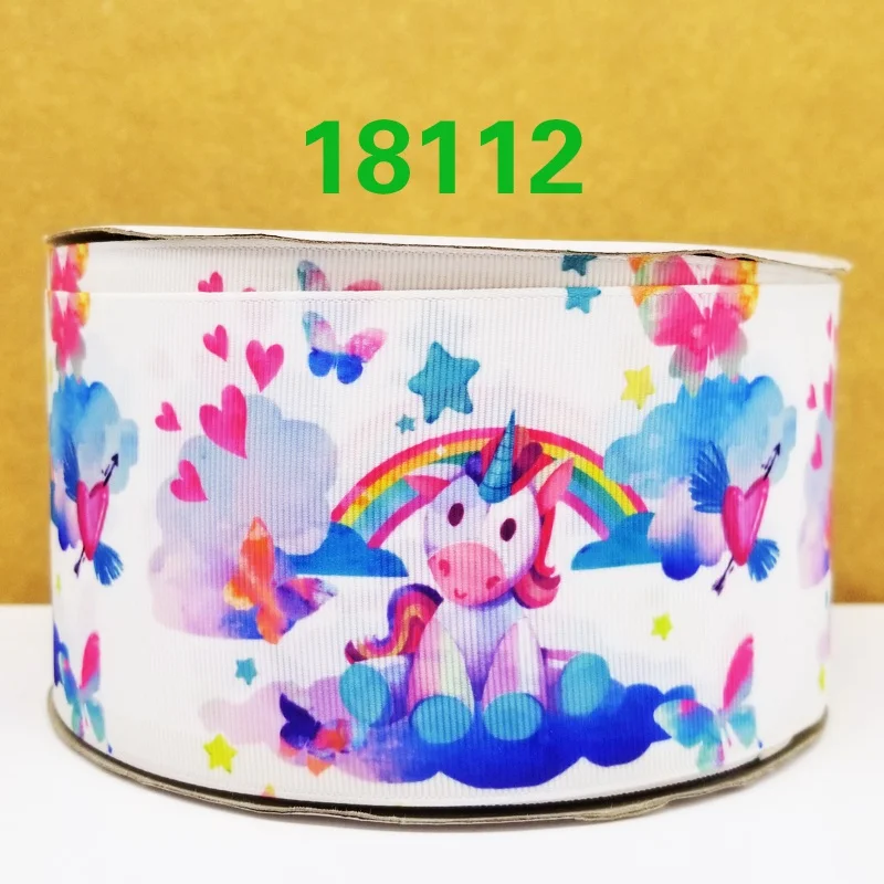 Бесплатная доставка 50 ярдов мультфильм печатных grosgrain ленты 18093|Ленты для шитья| |