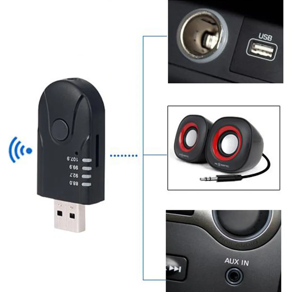 Беспроводной приемник Bluetooth музыка USB громкой связи мини портативный аудио