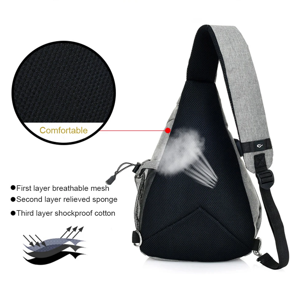 Мужская нагрудная Сумка Crossbody сумки на плечо для женщин Bagpack мужской курьерские